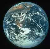 Planet earth as seen from space.