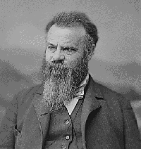 John Wesley Powell explored much of the lands in the United States West of the 100th Meridian.
